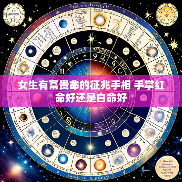 女生有富贵命的征兆手相 手掌红命好还是白命好