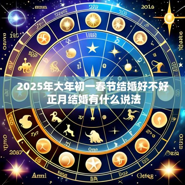 2025年大年初一春节结婚好不好 正月结婚有什么说法
