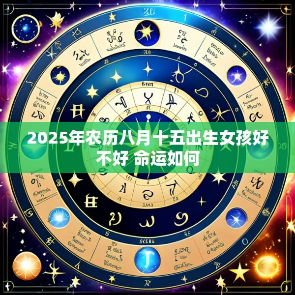 2025年农历八月十五出生女孩好不好 命运如何