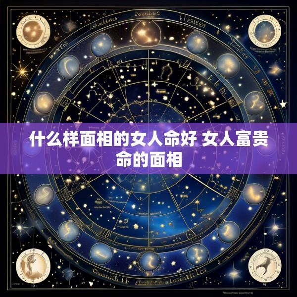 什么样面相的女人命好 女人富贵命的面相