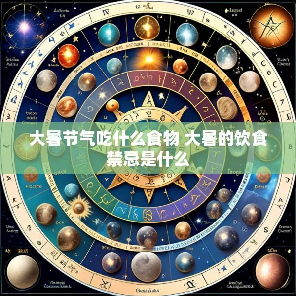 大暑节气吃什么食物 大暑的饮食禁忌是什么