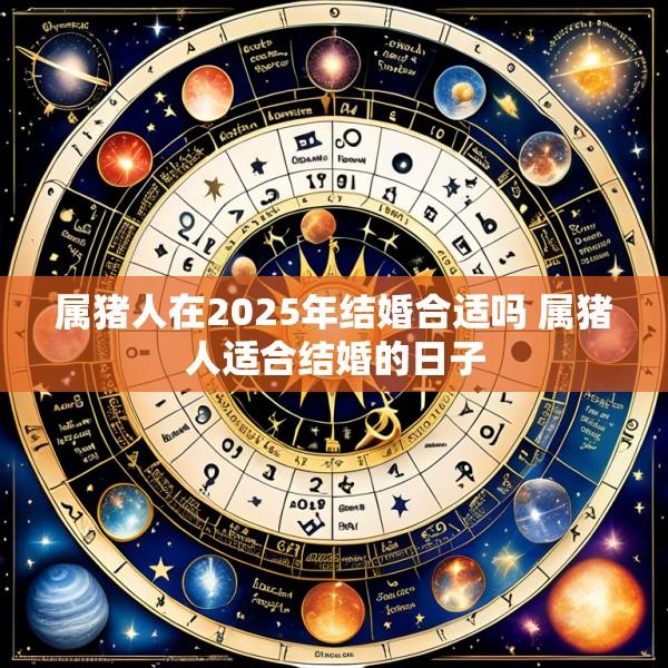 属猪人在2025年结婚合适吗 属猪人适合结婚的日子