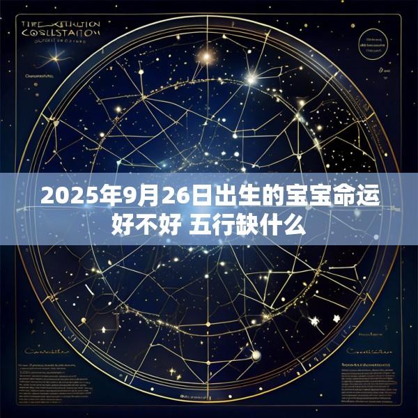 2025年9月26日出生的宝宝命运好不好 五行缺什么