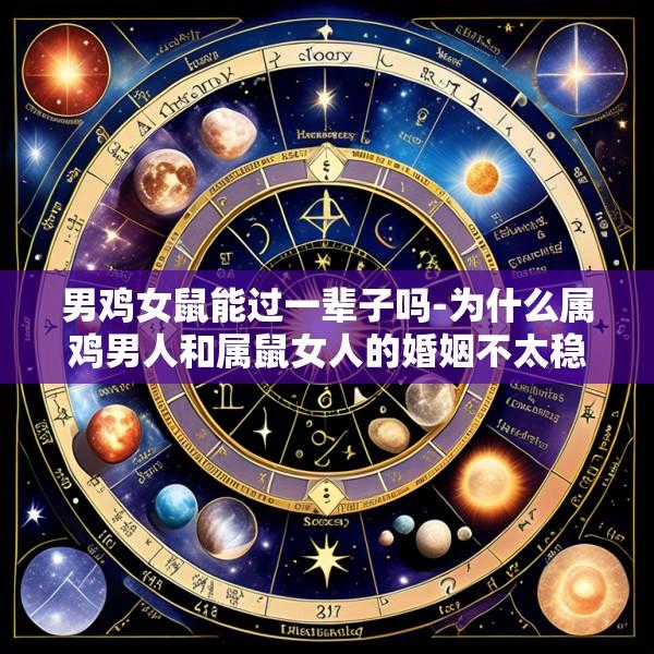 男鸡女鼠能过一辈子吗-为什么属鸡男人和属鼠女人的婚姻不太稳定