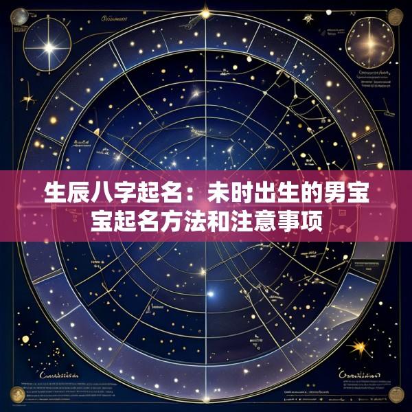 生辰八字起名：未时出生的男宝宝起名方法和注意事项