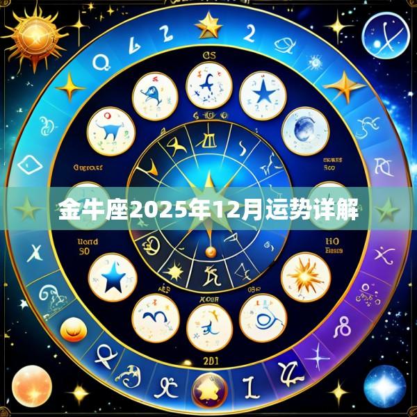 金牛座2025年12月运势详解