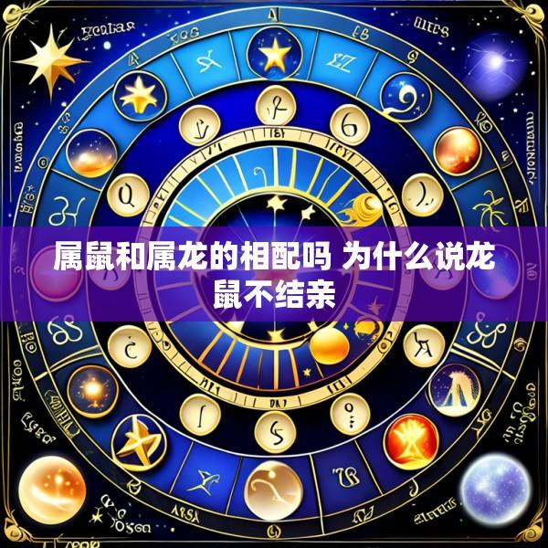 属鼠和属龙的相配吗 为什么说龙鼠不结亲