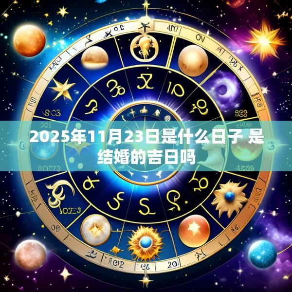 2025年11月23日是什么日子 是结婚的吉日吗