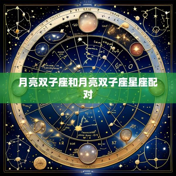 月亮双子座和月亮双子座星座配对