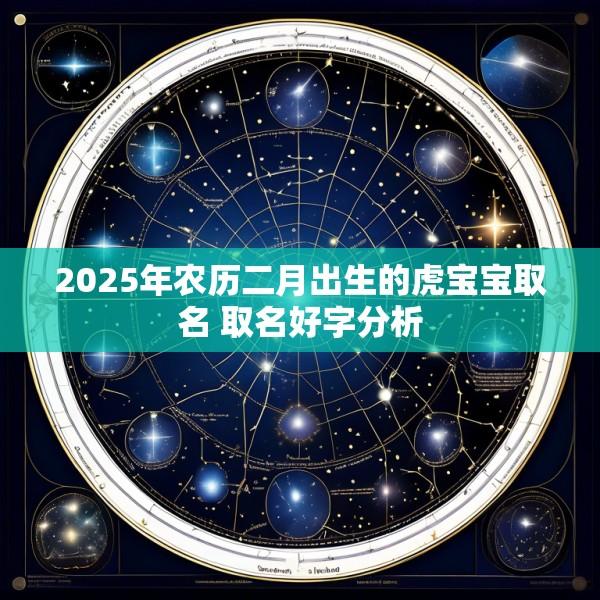 2025年农历二月出生的虎宝宝取名 取名好字分析