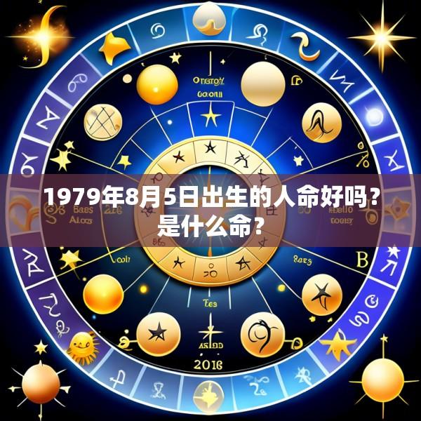 1979年8月5日出生的人命好吗？是什么命？