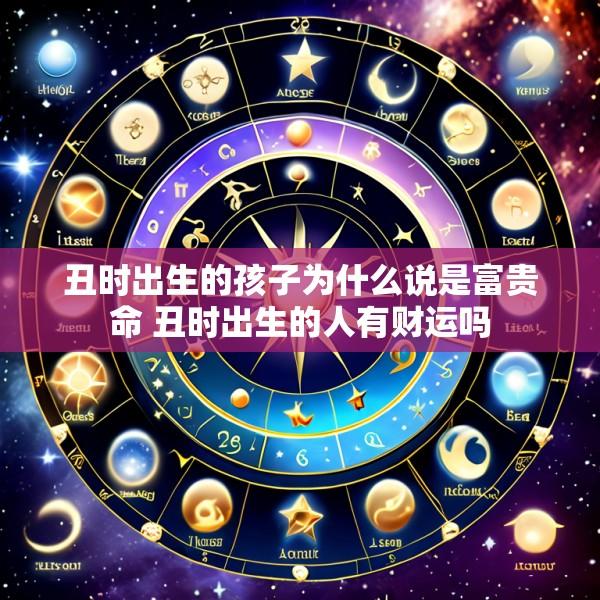 丑时出生的孩子为什么说是富贵命 丑时出生的人有财运吗