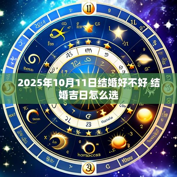 2025年10月11日结婚好不好 结婚吉日怎么选