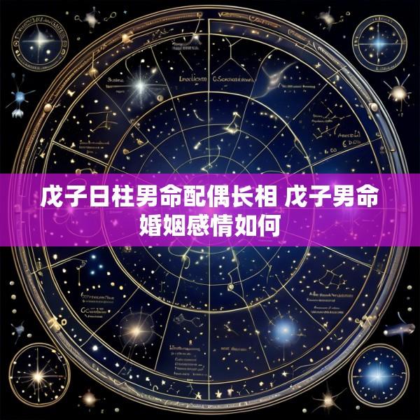 戊子日柱男命配偶长相 戊子男命婚姻感情如何