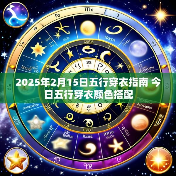2025年2月15日五行穿衣指南 今日五行穿衣颜色搭配