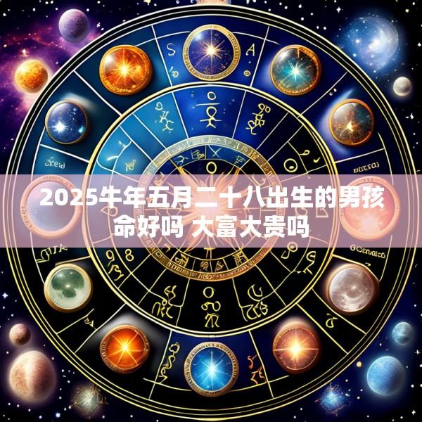 2025牛年五月二十八出生的男孩命好吗 大富大贵吗