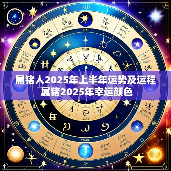 属猪人2025年上半年运势及运程 属猪2025年幸运颜色