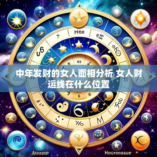 中年发财的女人面相分析 女人财运线在什么位置