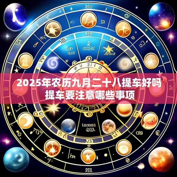 2025年农历九月二十八提车好吗 提车要注意哪些事项