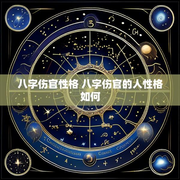 八字伤官性格 八字伤官的人性格如何