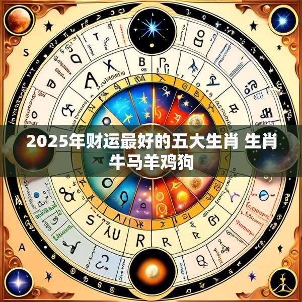 2025年财运最好的五大生肖 生肖牛马羊鸡狗