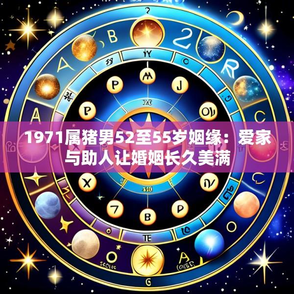 1971属猪男52至55岁姻缘：爱家与助人让婚姻长久美满