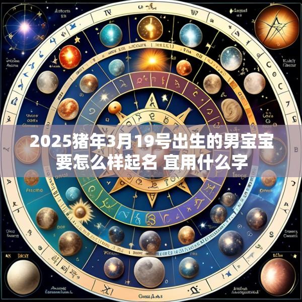2025猪年3月19号出生的男宝宝要怎么样起名 宜用什么字