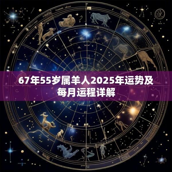 67年55岁属羊人2025年运势及每月运程详解