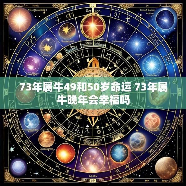 73年属牛49和50岁命运 73年属牛晚年会幸福吗