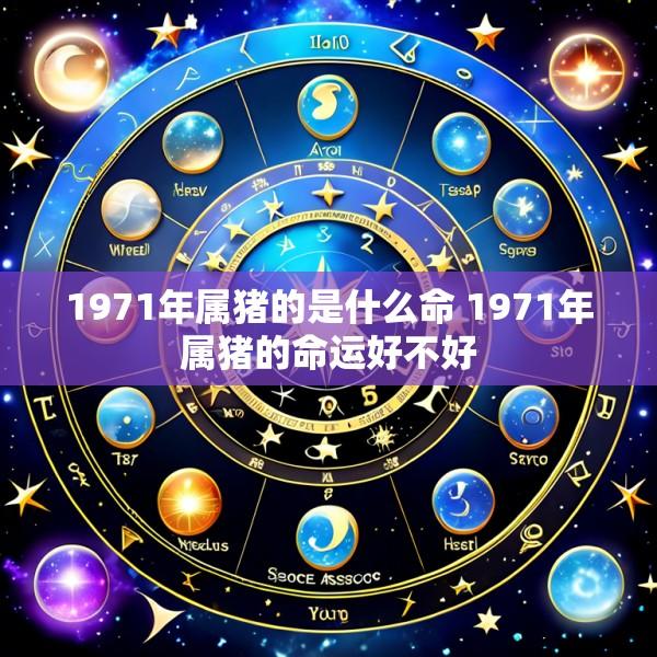 1971年属猪的是什么命 1971年属猪的命运好不好