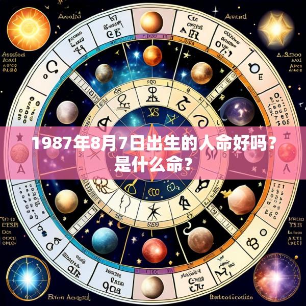 1987年8月7日出生的人命好吗？是什么命？