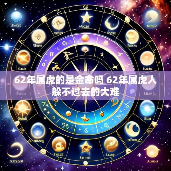 62年属虎的是金命吗 62年属虎人躲不过去的大难