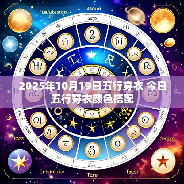 2025年10月19日五行穿衣 今日五行穿衣颜色搭配