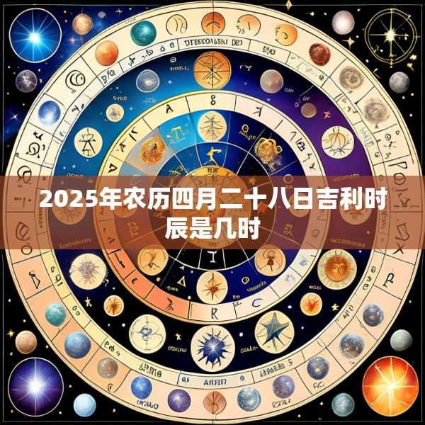 2025年农历四月二十八日吉利时辰是几时