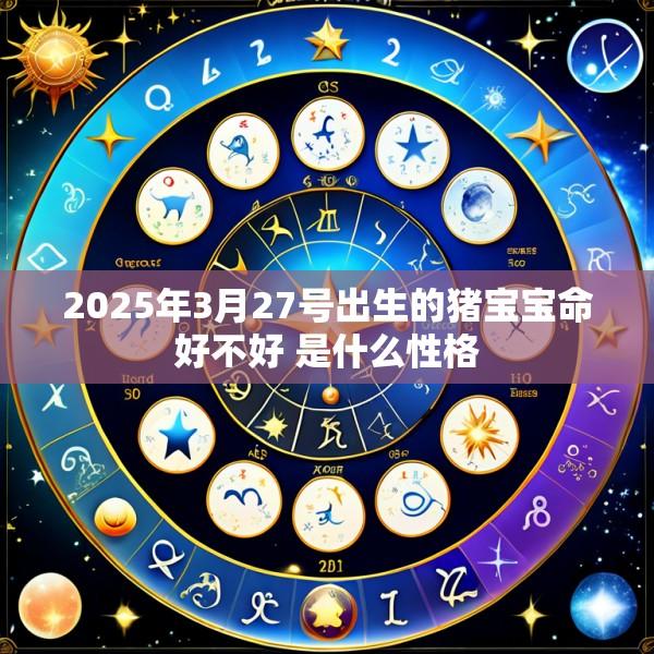 2025年3月27号出生的猪宝宝命好不好 是什么性格