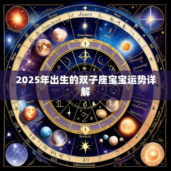 2025年出生的双子座宝宝运势详解