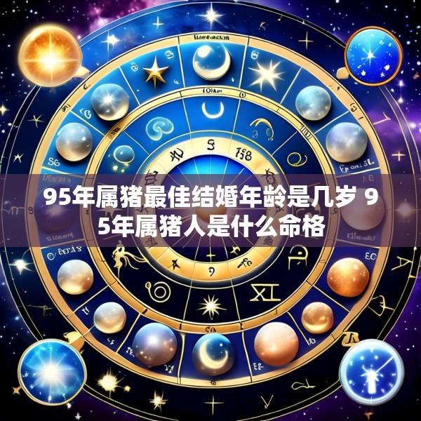 95年属猪最佳结婚年龄是几岁 95年属猪人是什么命格