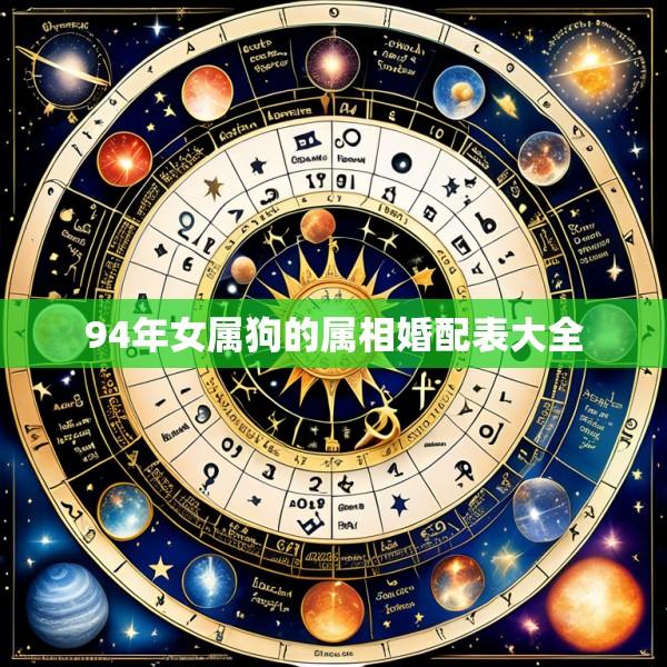 94年女属狗的属相婚配表大全