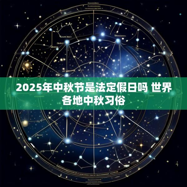2025年中秋节是法定假日吗 世界各地中秋习俗