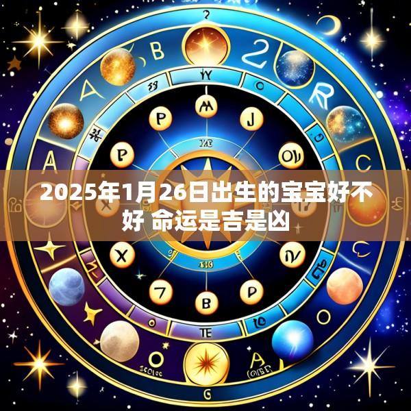 2025年1月26日出生的宝宝好不好 命运是吉是凶