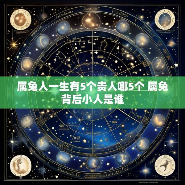 属兔人一生有5个贵人哪5个 属兔背后小人是谁