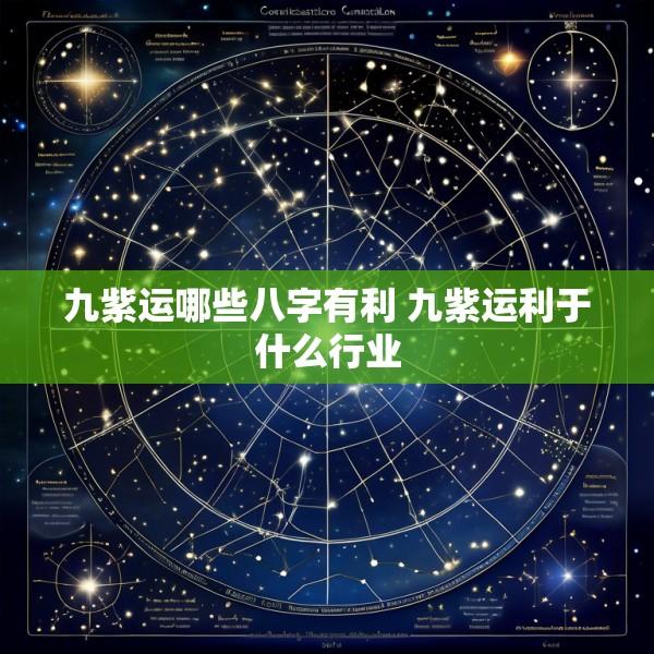 九紫运哪些八字有利 九紫运利于什么行业