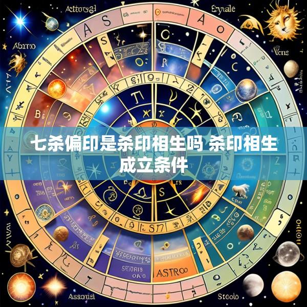 七杀偏印是杀印相生吗 杀印相生成立条件