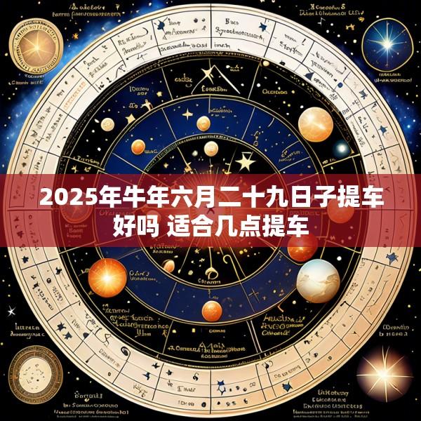 2025年牛年六月二十九日子提车好吗 适合几点提车