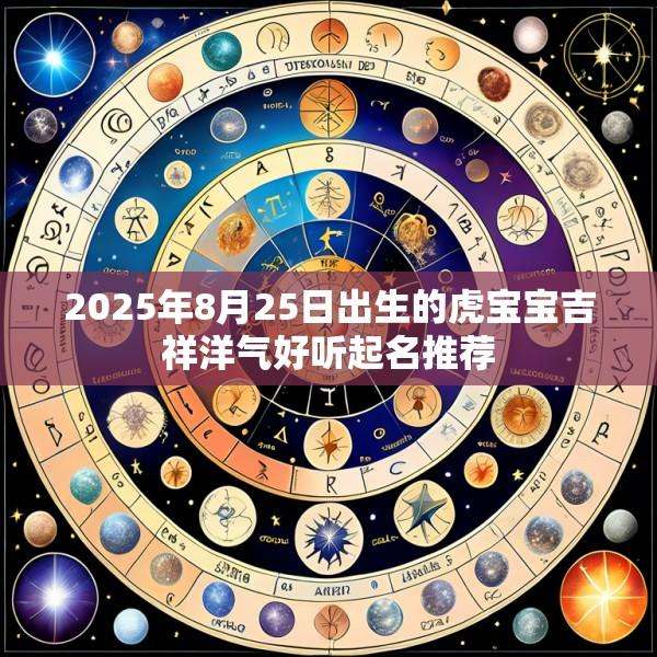 2025年8月25日出生的虎宝宝吉祥洋气好听起名推荐