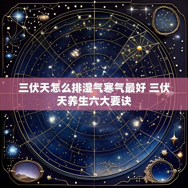 三伏天怎么排湿气寒气最好 三伏天养生六大要诀