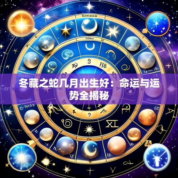 冬藏之蛇几月出生好：命运与运势全揭秘