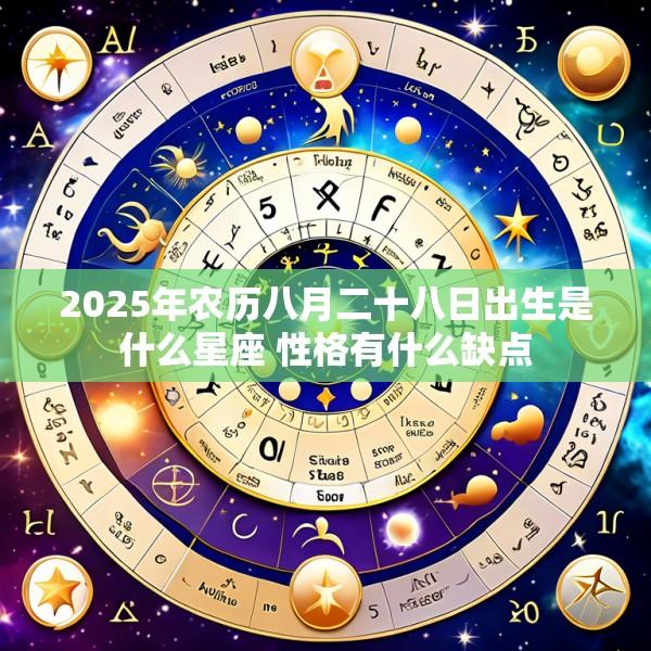 2025年农历八月二十八日出生是什么星座 性格有什么缺点