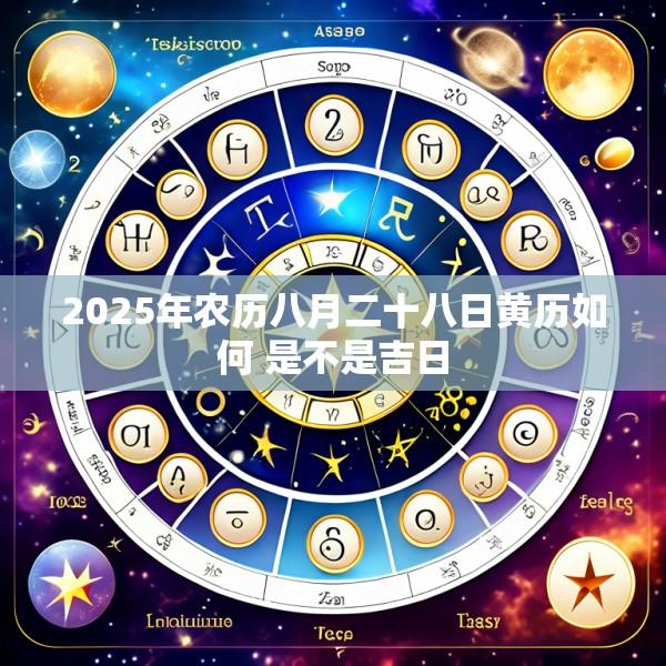 2025年农历八月二十八日黄历如何 是不是吉日