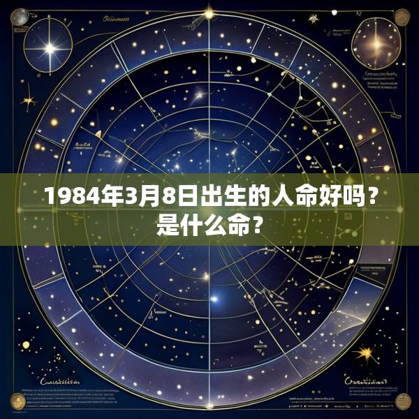 1984年3月8日出生的人命好吗？是什么命？
